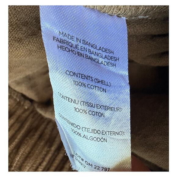 Onia Mens Pull On Elastic Waisted Corduroy Cotton Pant Pocket Size Large - Picture 6 of 6